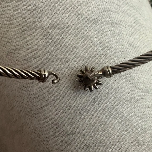 David Yurman silver bracelet Starburst with diamonds - Picture 2 of 15